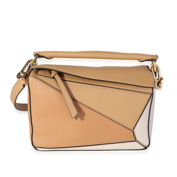 Loewe Dune & Warm Desert Calfskin Small Puzzle Bag - Picture 1 of 8